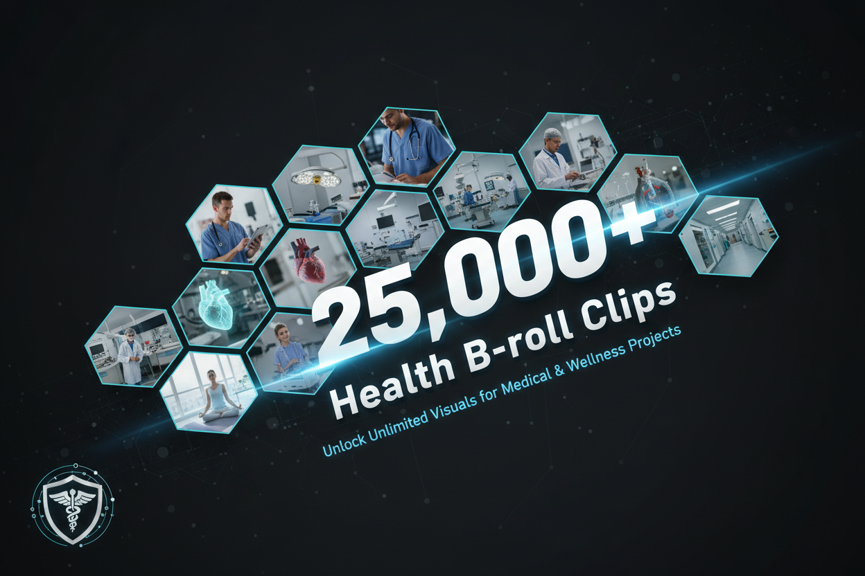 25,000+ Premium Medical & Health B-Roll Clips