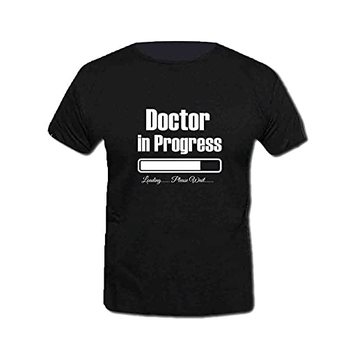 Doctor in Progress... Loading Printed Polycotton Round Neck Casual T-Shirt