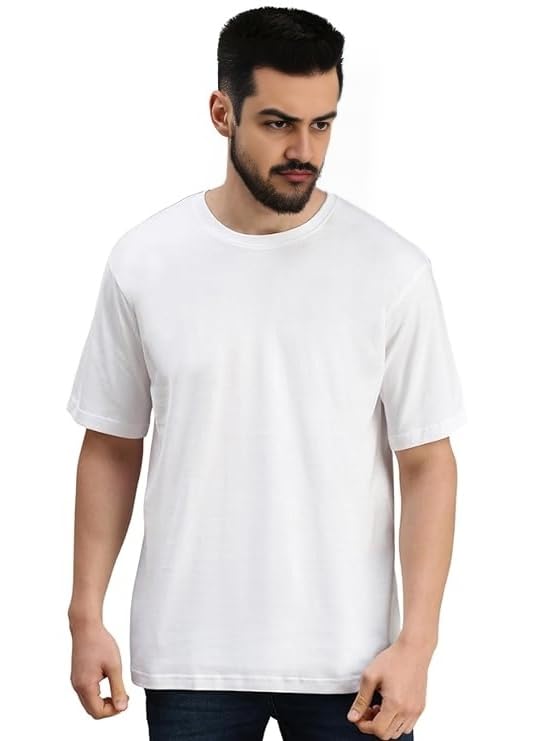 Oversized Pure Cotton Men's White Premium T-Shirt - Medical Sign