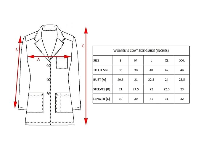 Women's Apron Lab Coat – Wrinkle-Resistant Poly Cotton with Full Sleeves