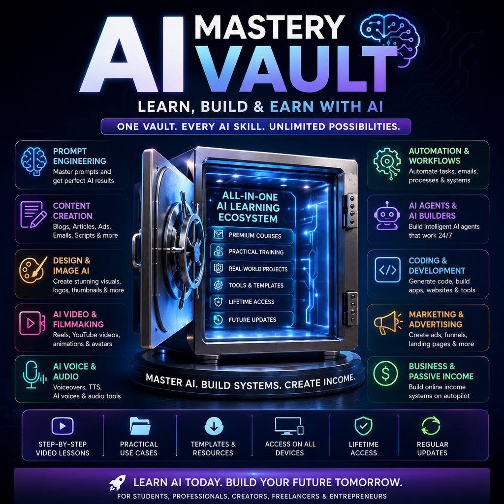 AI Mastery Vault – AI Skills for Doctors, Students & Professionals