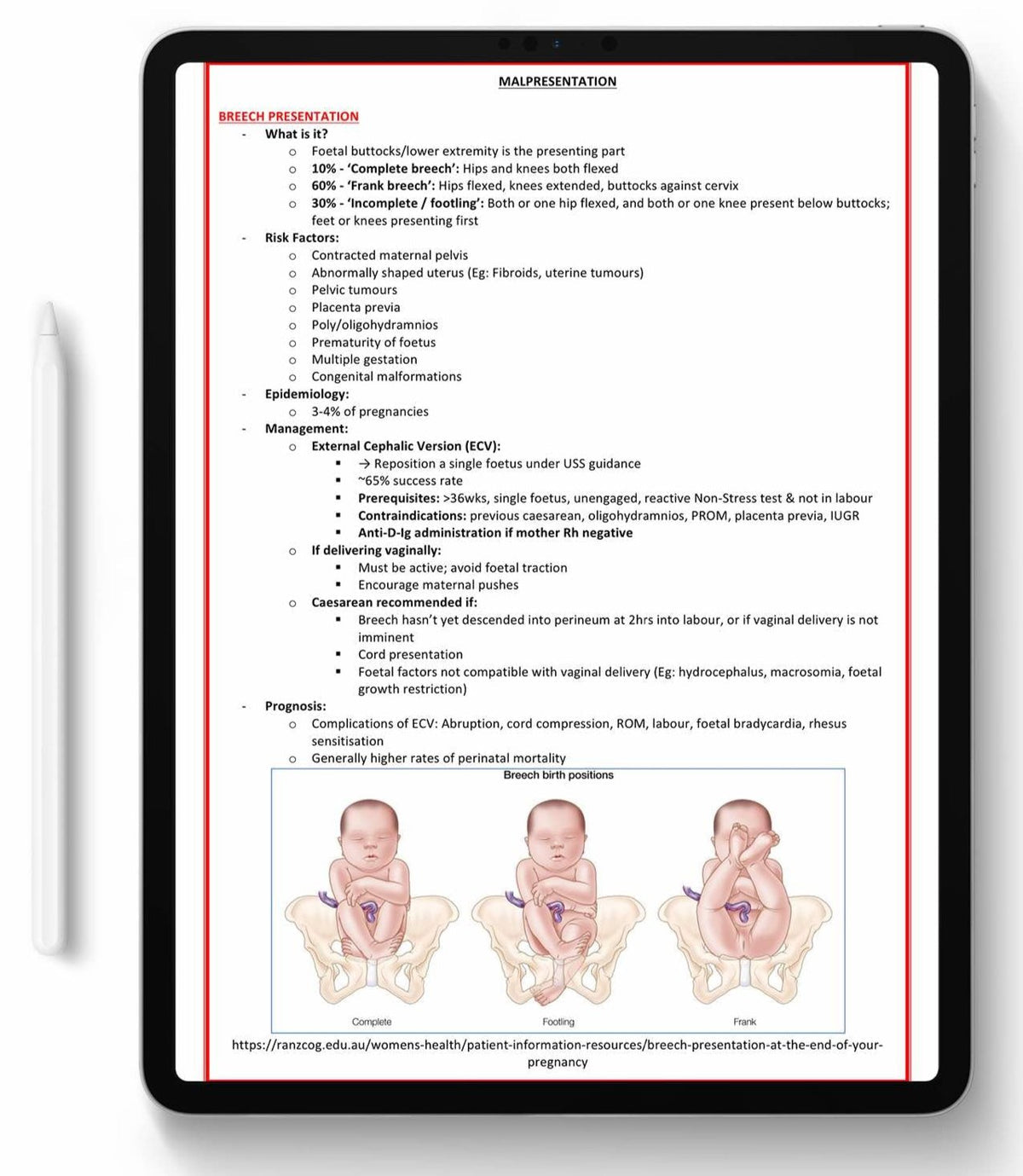 High-Yield Medical Study Notes