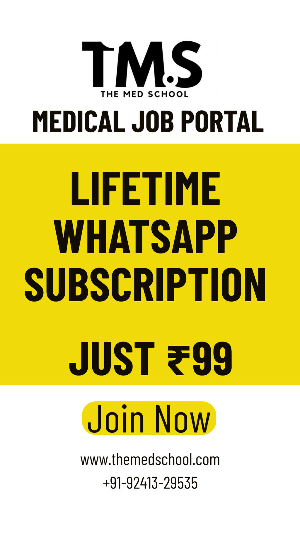 Medical Jobs Portal(Whatsapp Subscription)
