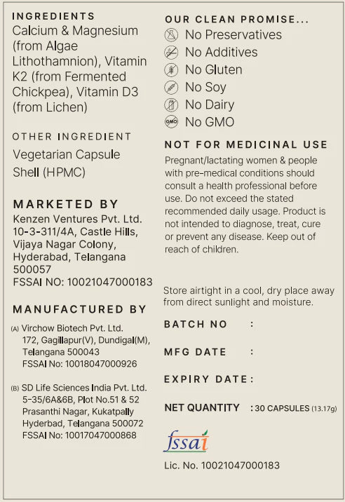 Earthful Multivitamin For Teens - 100% Plant-Based Daily Nutrition (60 Capsules)