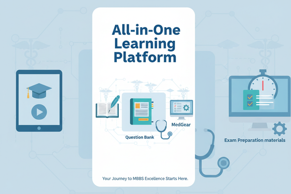 All-in-One Learning Platform

Courses, notes, QBank, MedBooks, exam prep, and MedGear — everything in one place.