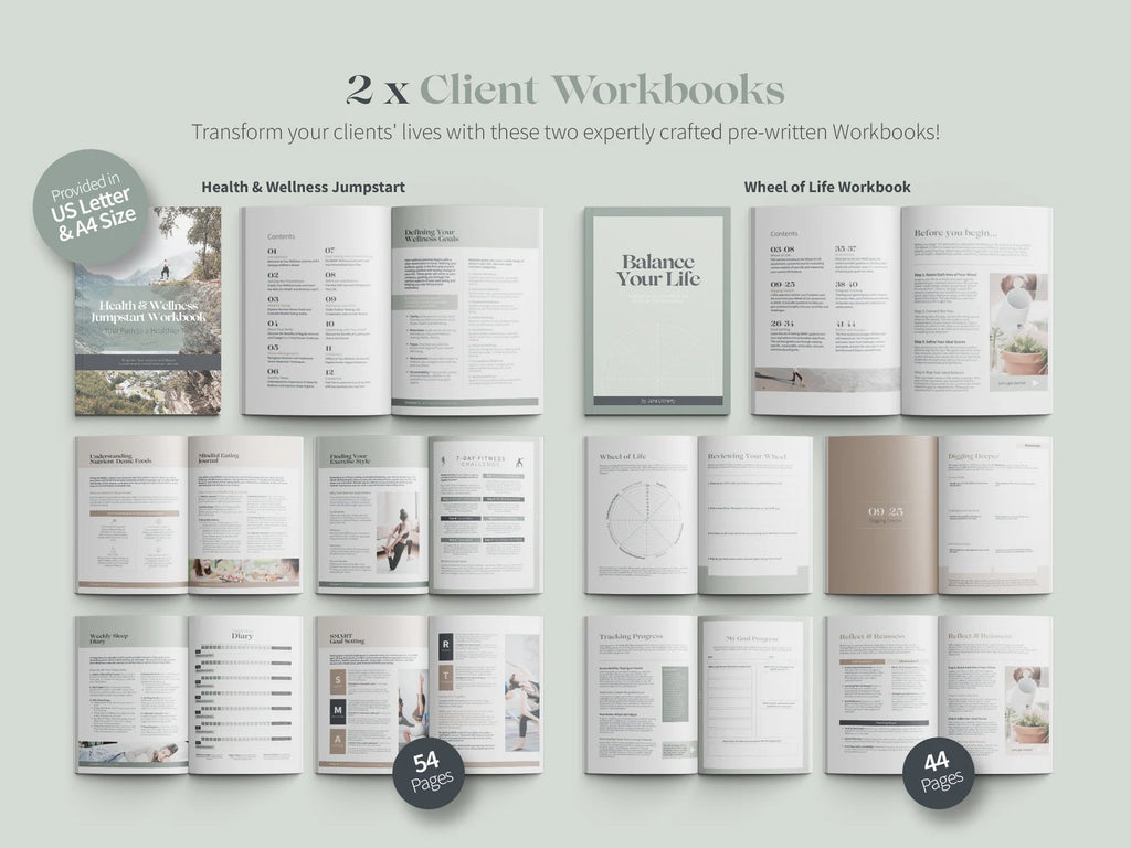 Health & Wellness Branding Toolkit | 2000+ Canva Templates for Coaches | Social Media, Workbooks, Business Essentials & Client Resources
