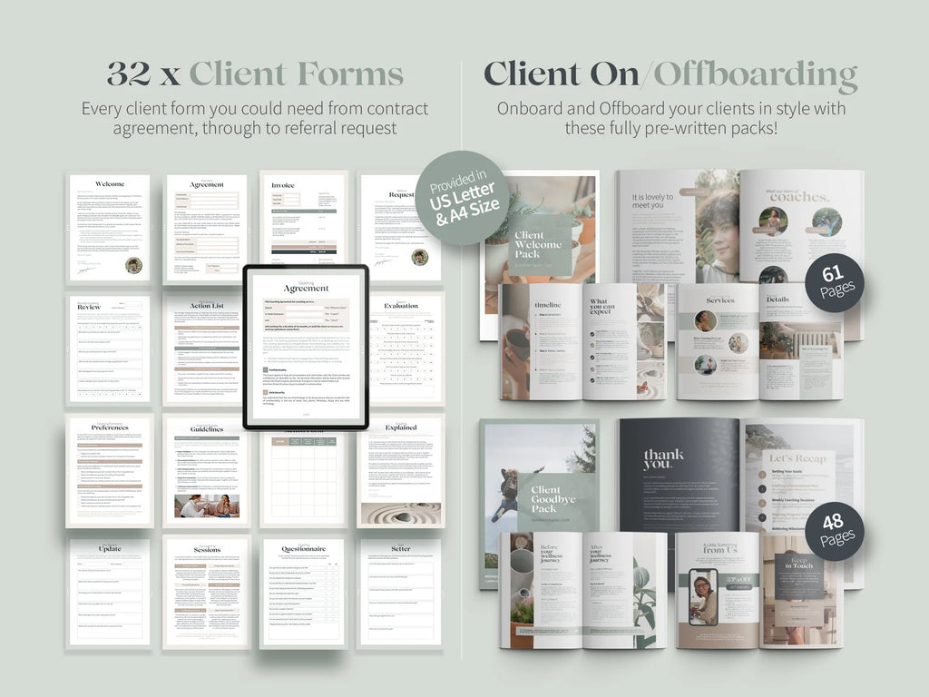Health & Wellness Branding Toolkit | 2000+ Canva Templates for Coaches | Social Media, Workbooks, Business Essentials & Client Resources
