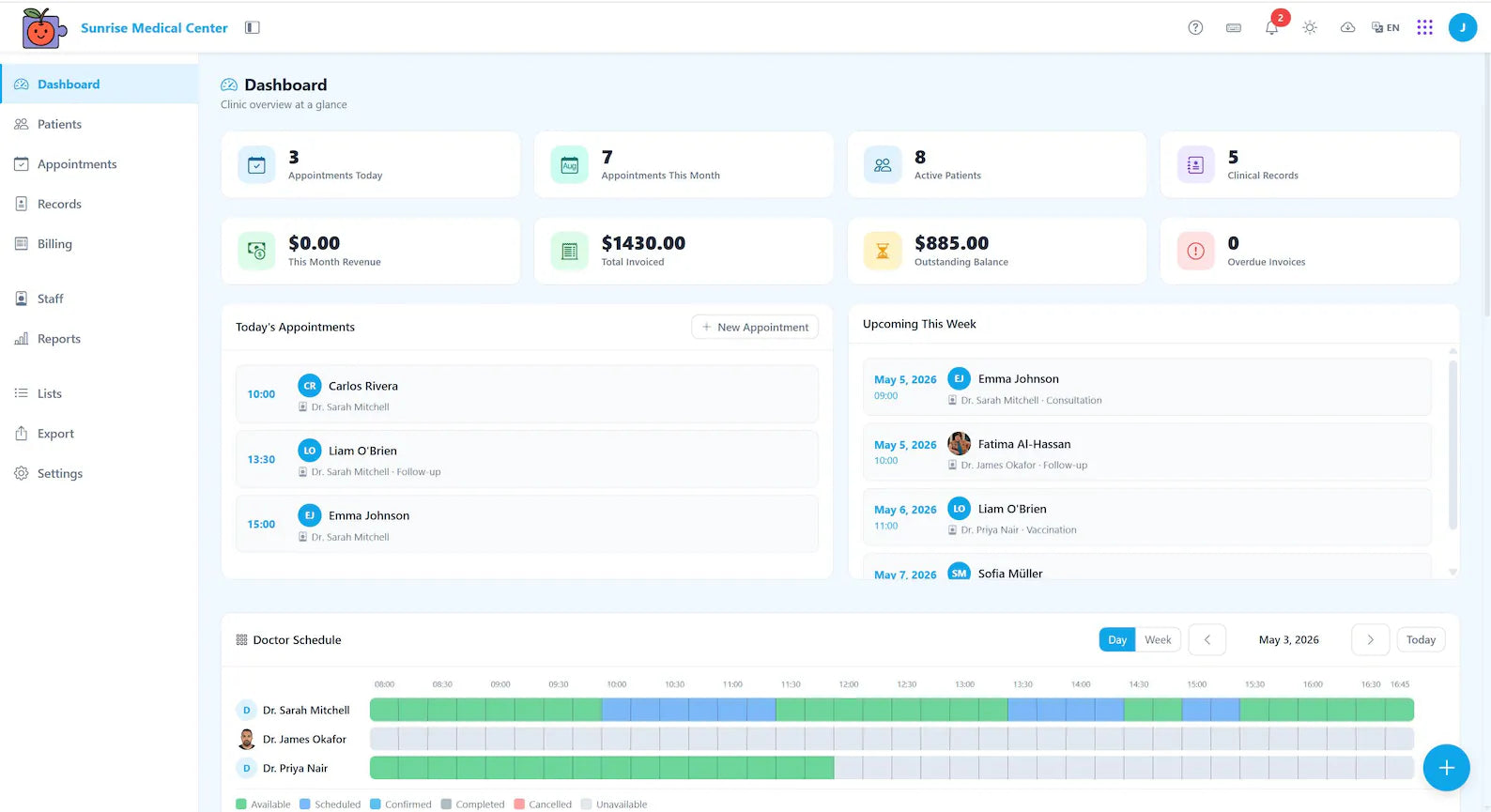 Clinic Management System