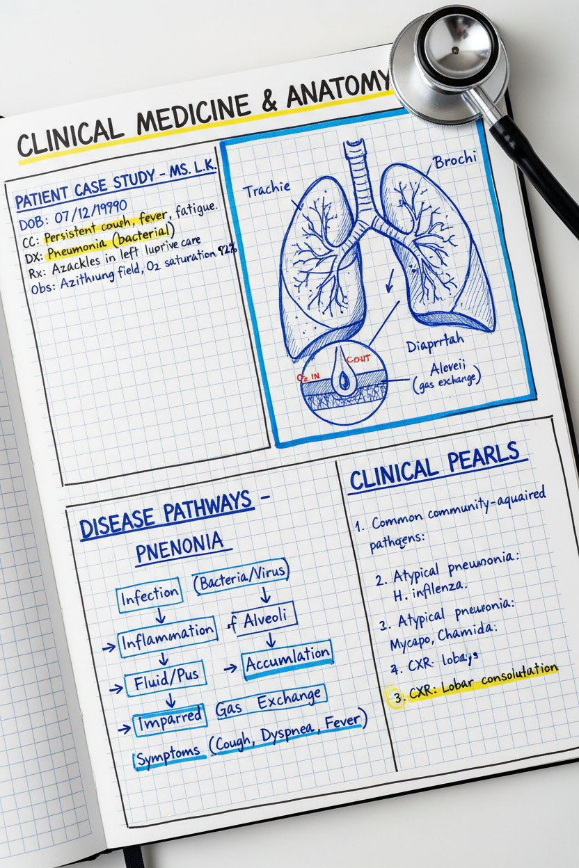 image of medical note