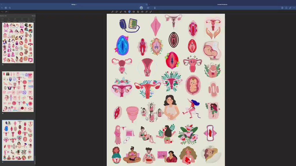 4000 + Biology Digital Stickers